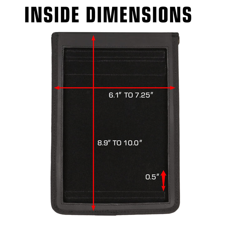 Tablet Sleeve - Tablet Carrying Case with Open Front Design & Shoulder Strap - Compatible with Samsung Galaxy Tab 9.6, iPad 5th-9th Gen, 9.7 iPad Air 2 and iPad Pro, and More 9 Tablets