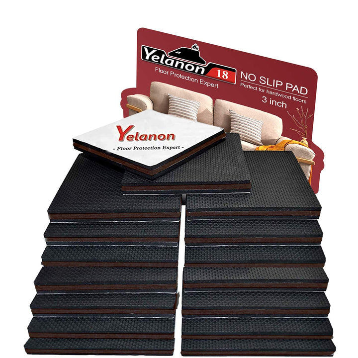 Non Slip Furniture Pads - Furniture Grippers 16 pcs 2”, Non Skid for Furniture Legs, Self Adhesive Rubber Feet Furniture Feet, Anti Skid Furniture Hardwood Floors Protectors for Keep Couch Stoppers