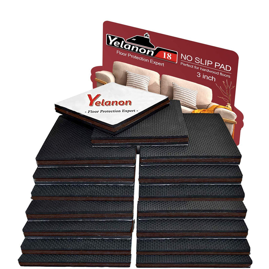 Non Slip Furniture Pads - Furniture Grippers 16 pcs 2”, Non Skid for Furniture Legs, Self Adhesive Rubber Feet Furniture Feet, Anti Skid Furniture Hardwood Floors Protectors for Keep Couch Stoppers