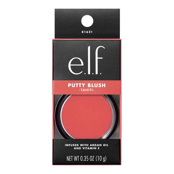 Putty Blush, Creamy & Ultra Pigmented Formula, Infused with Argan Oil & Vitamin E, Tahiti, 0.35 Oz (10g)