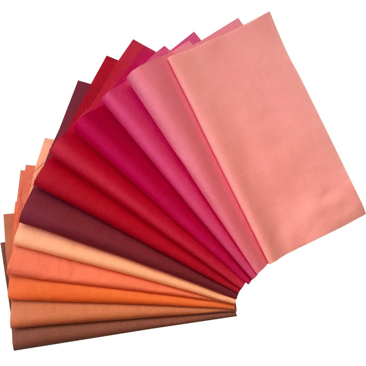50pcs Top Cotton Craft Fabric Bundle Squares Fat Quarters Quilting Fabric Pure Colour for Sewing Crafting Patchwork DIY Scrapbooking (20x20cm)