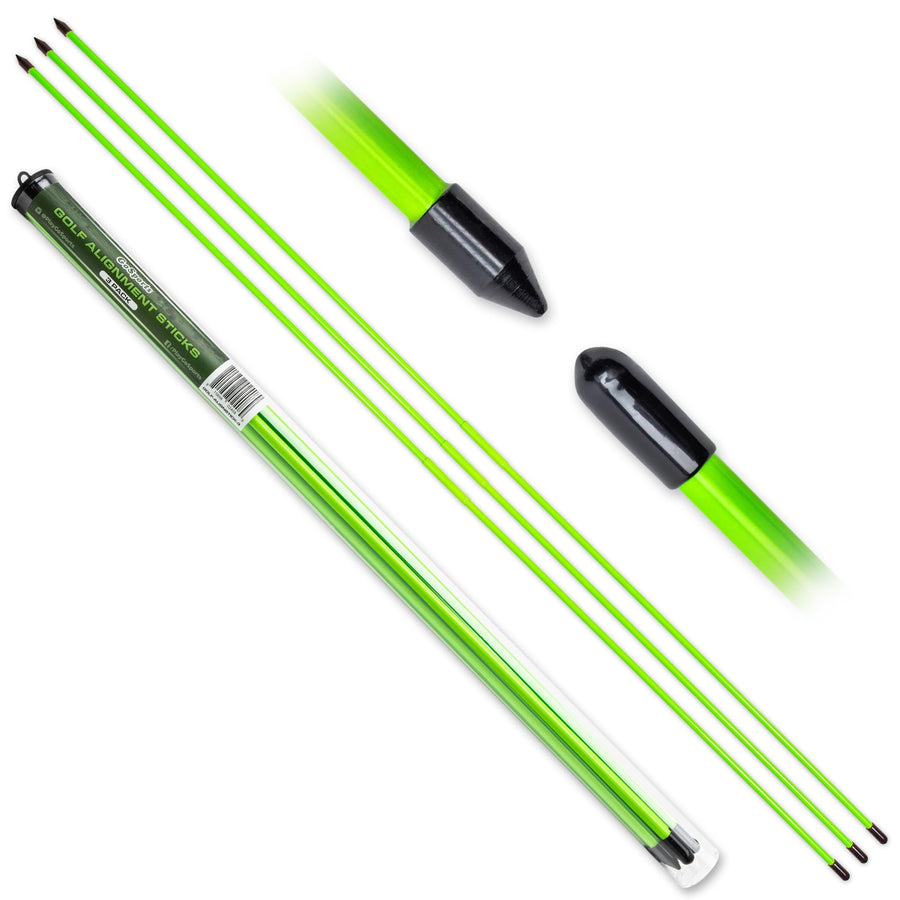 Golf Alignment Training Sticks 3 Pack - 48 Inch Golf Alignment Aid Practice Rods