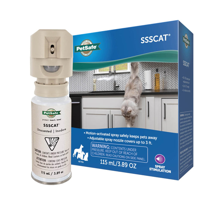 SSSCAT Spray Pet Deterrent, Motion Activated Pet Proofing Repellent for Cats and Dogs, Environmentally Friendly
