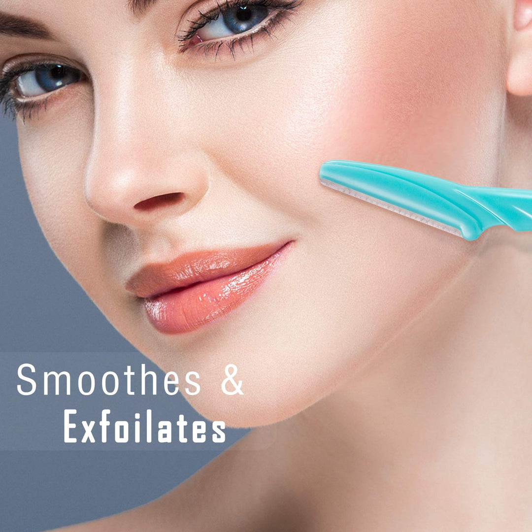 24 Pieces Women Facial Razor Eyebrow Razor Shaper Shaver for Women and Men