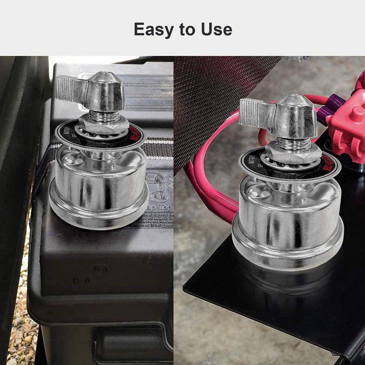 High Current Battery Disconnect Switch, 200A Duty Master Battery Power Cut Isolator Kill Switch with Face Plate for Car, Vehicle, RV and Marine, 12-48V