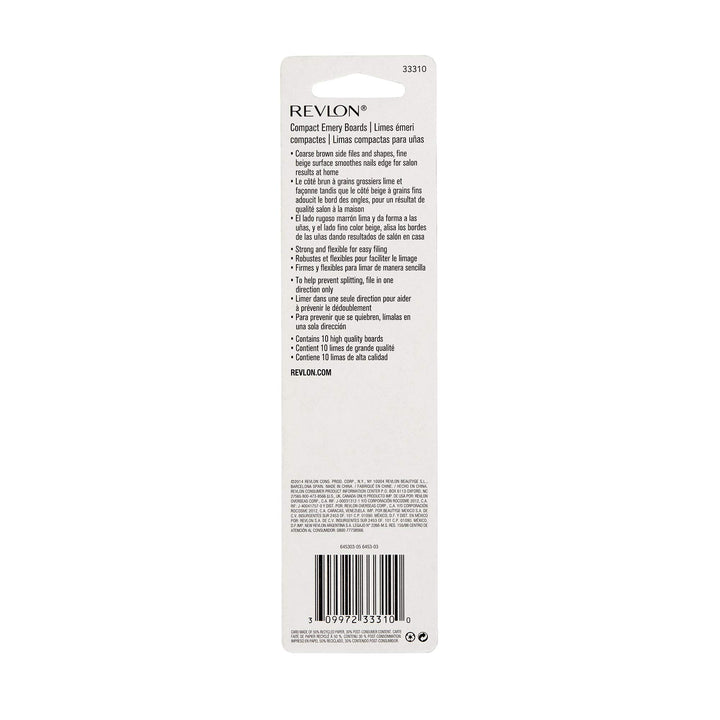 Revlon Compact Emery Boards, 10 Count