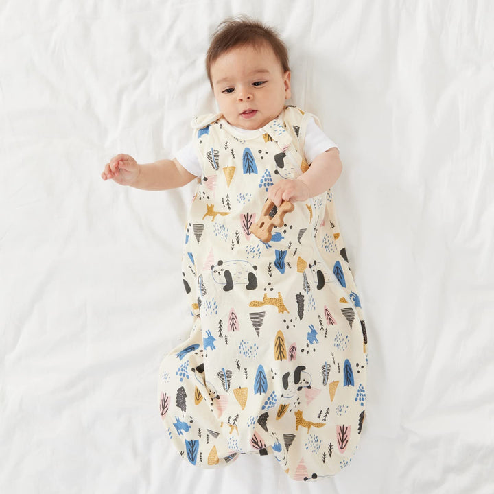 Unisex Baby Sleep Sack, 0.5 TOG 100% Cotton Baby Sleeping Bag, Wearable Blanket Baby, 2-Way Zipper Sleeping Bag Sack for Toddler Baby Girl Boy