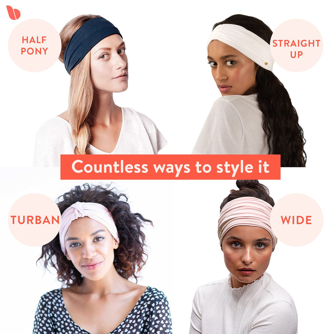 Headbands for Women, Non-Slip, Wear for Yoga, Fashion, Working Out, Travel or Running Multi Style