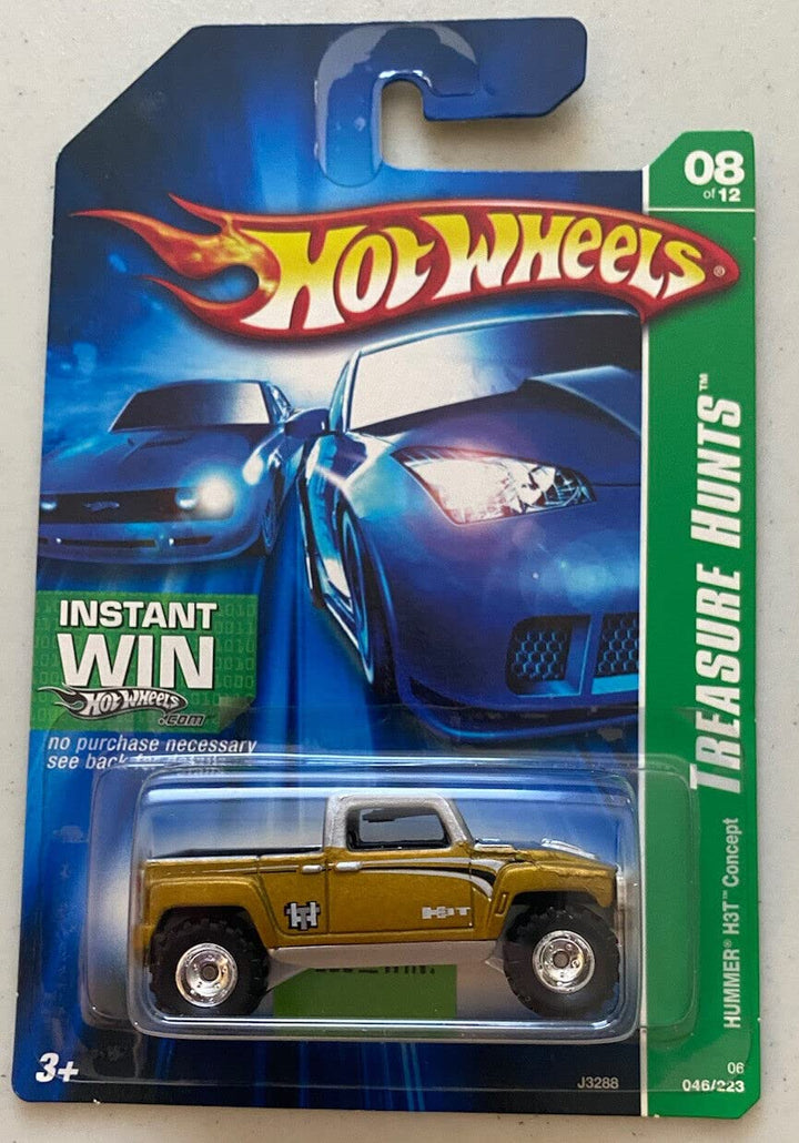 2006 Treasure Hunt #8 Hummer H3T Concept 06 Card #2006-46 Collectible Collector Car Mattel