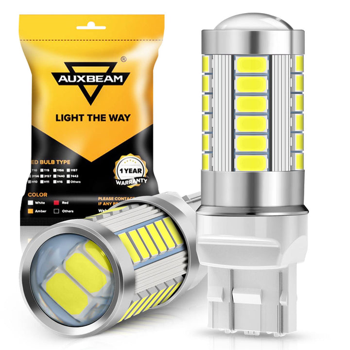 7440 W21W 7441 LED Bulbs, 6500K White, Super Bright 7440A 7440AL LED Backup Reverse Lights for Cars Trucks Motorcycles, 3030-SMD 12V, Pack of 2