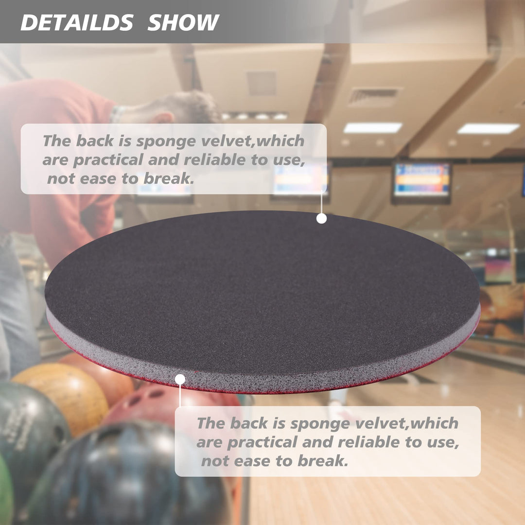 4PCS Microfiber Bowling Sanding Pads Bowling Accessories Resurfacing Polishing Kit Bowling Ball Cleaning Kit (4sizes,500,1000,2000,3000Grit)