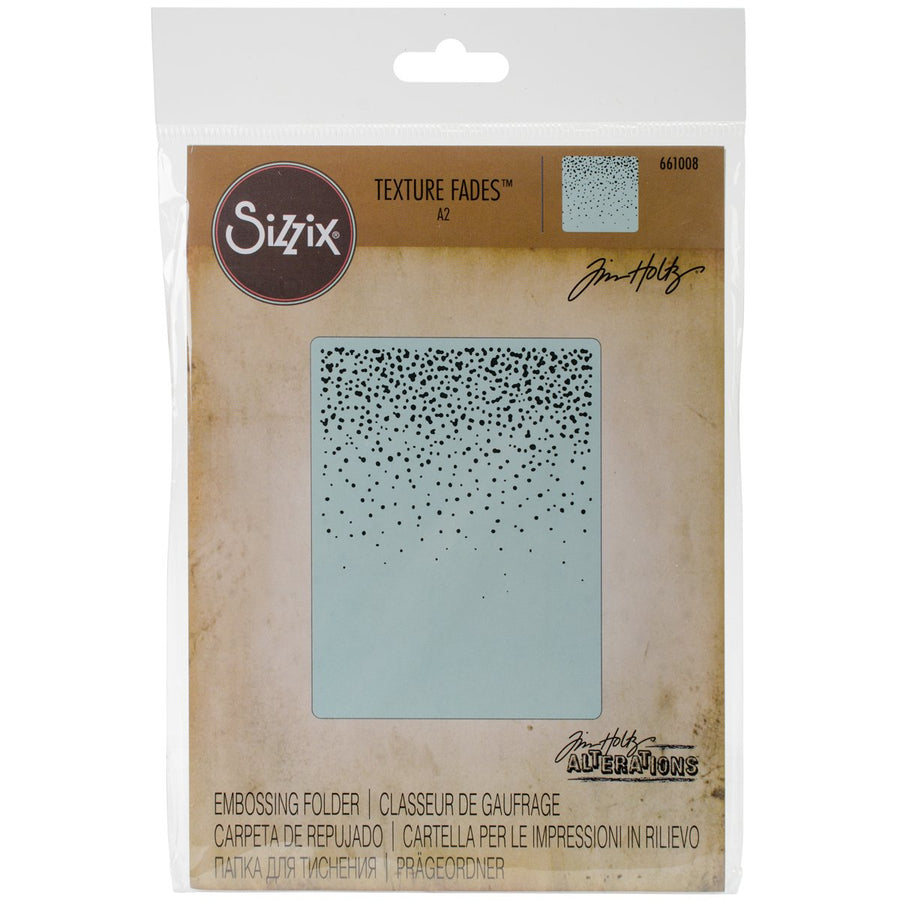 , Multi Color, Embossing Folder , Snowfall Speckles by Tim Holtz, One Size