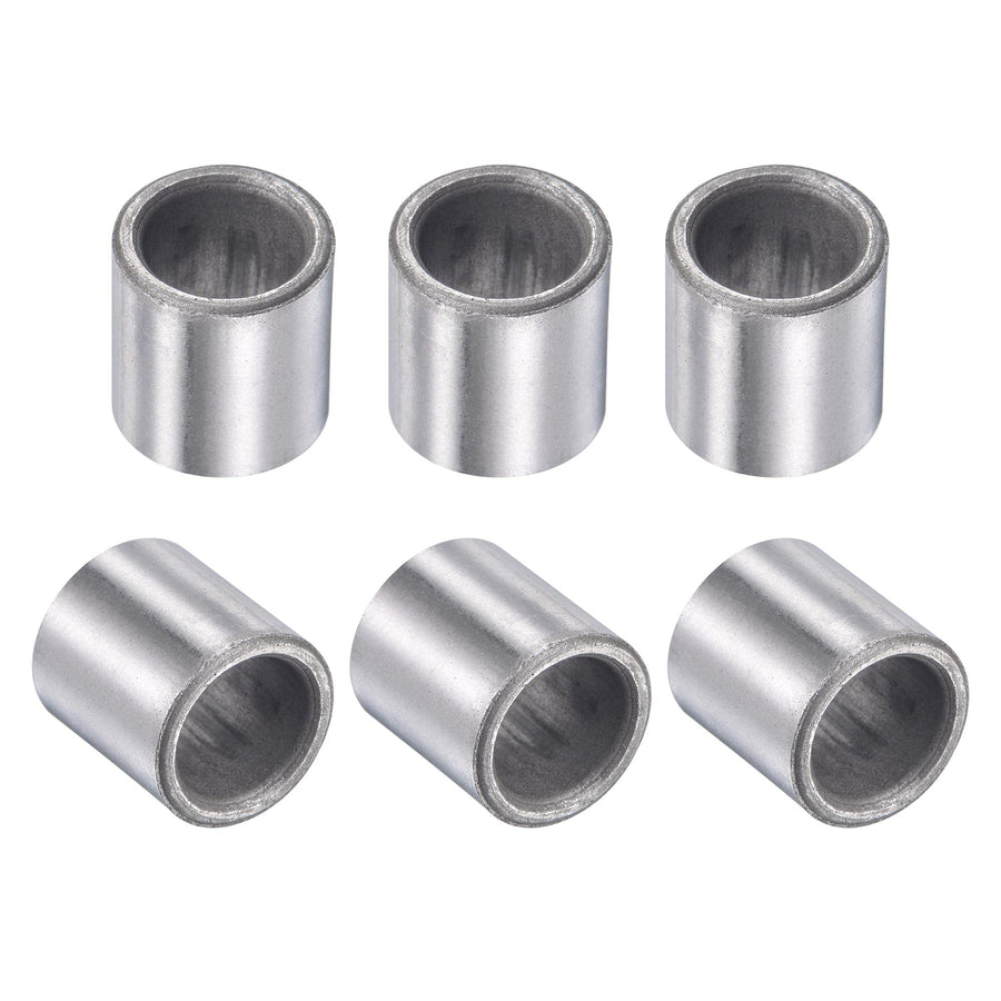 Sleeve Bearings 10mm Bore 14mm OD 15mm Length Sintered Iron Self-Lubricating Bushings 6pcs