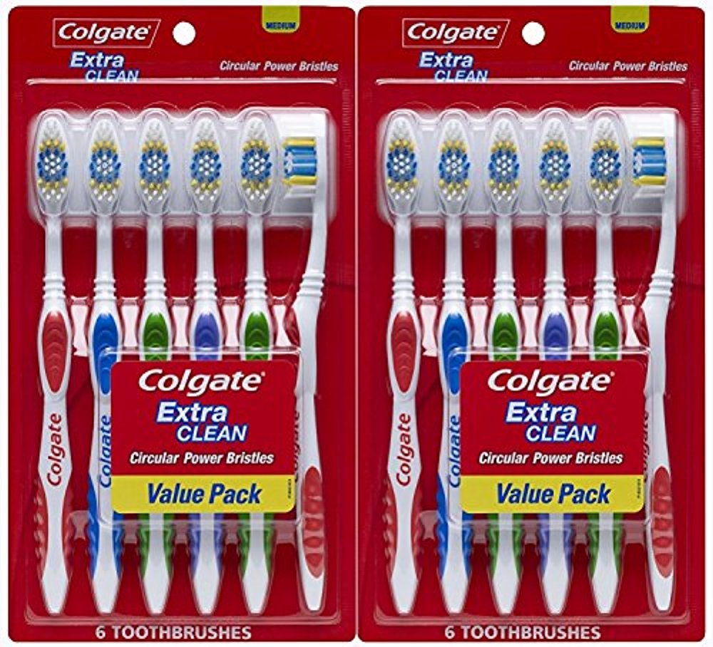 Colgate Extra Clean Toothbrush Full Head Medium #41 (Pack of 12)