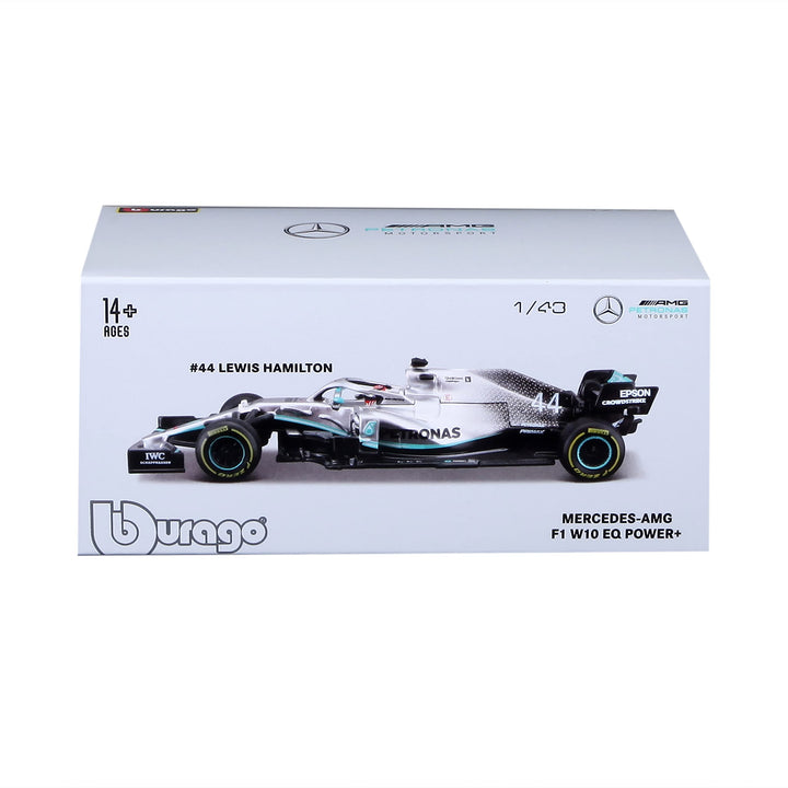 B18-38049H 1:43 F1 Mercedes AMG Petronas W10 EQ Power+ with HEMLET Hamilton