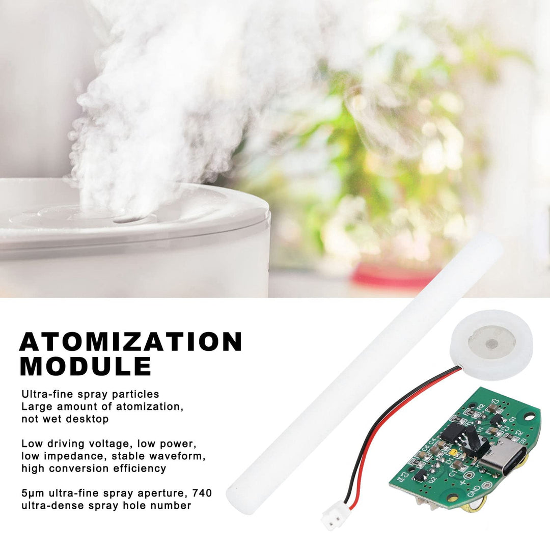 Atomization Plate Dual Spray Switch Control Atomization Module 740 Holes 5µm Microporous Atomizer for 5V USB Humidifier