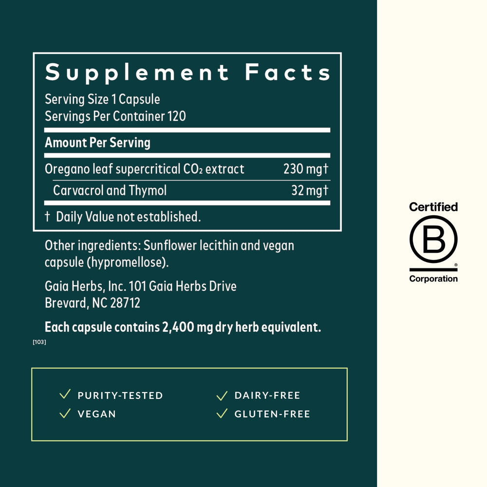 Oil of Oregano - Immune and Antioxidant Support Supplement to Help Sustain Overall Well-Being - With Oregano Oil, Carvacrol, and Thymol - 120 Vegan Liquid Phyto-Capsules (60-Day Supply)