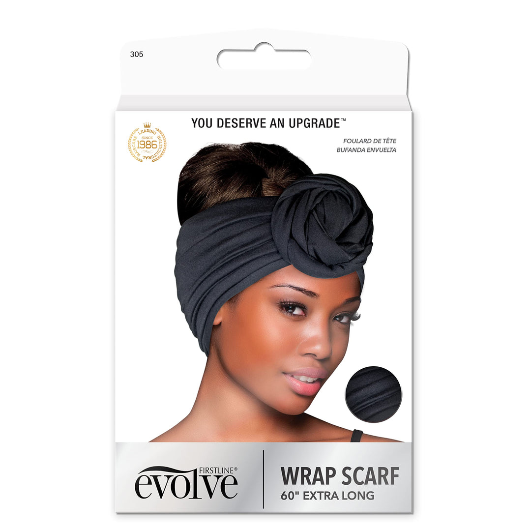 Evolve Black Wrap Scarf