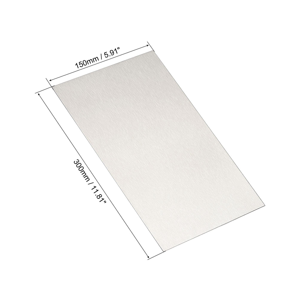 Aluminum Sheet, 300mm x 150mm x 1mm Thickness 5052 Aluminum Plate