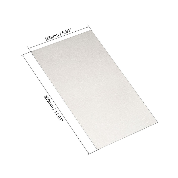 Aluminum Sheet, 300mm x 150mm x 1mm Thickness 5052 Aluminum Plate