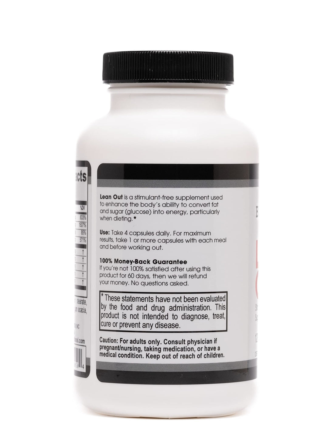 Lean Out 120 caps. Fat Burner with Metabolic Support. Lipotropics. Choline, Carnitine, Chromium. Stimulant-Free Belly Fat Burner. Get Leaner. Use AM & PM, Stackable Diet Pills.