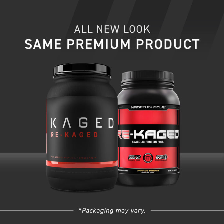 Post Workout Protein Powder, RE-KAGED Whey Protein Powder,Orange Kream - (packaging may vary)