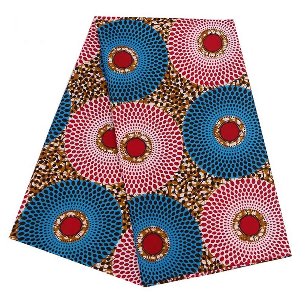 Ankara African Polyester Wax Prints Fabric 6 Yard African Fabric for Party Dress PL537 (pl537)