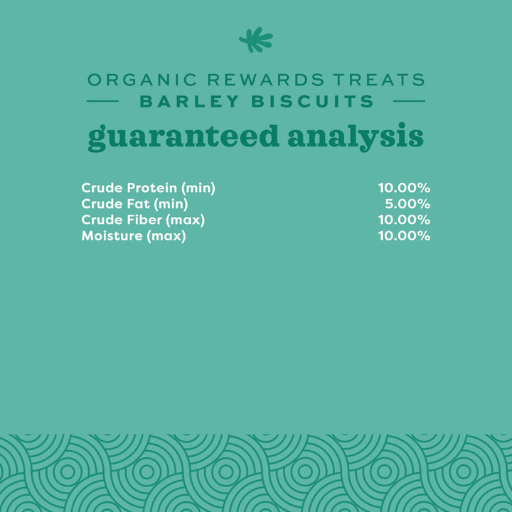 Organic Rewards Barley and Hay Biscuit Treats for Rabbits, Guinea Pigs, Chinchillas, and Small Pets