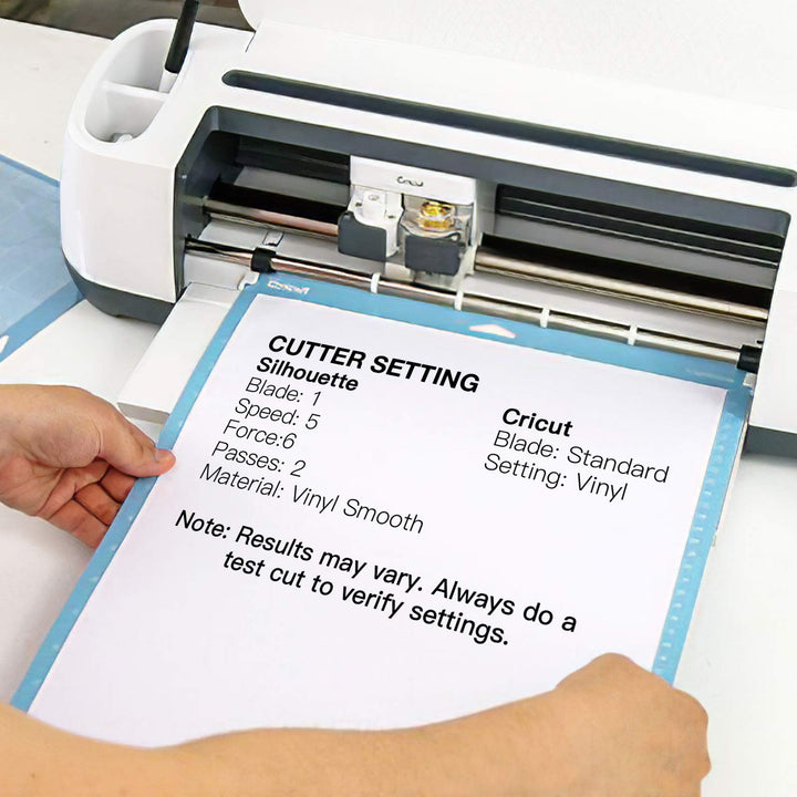 White Permanent Vinyl for Cricut - 12 x 50 FT White Vinyl Roll, Adhesive Vinyl Sheets for Cricut, Silhouette and Cameo Cutters