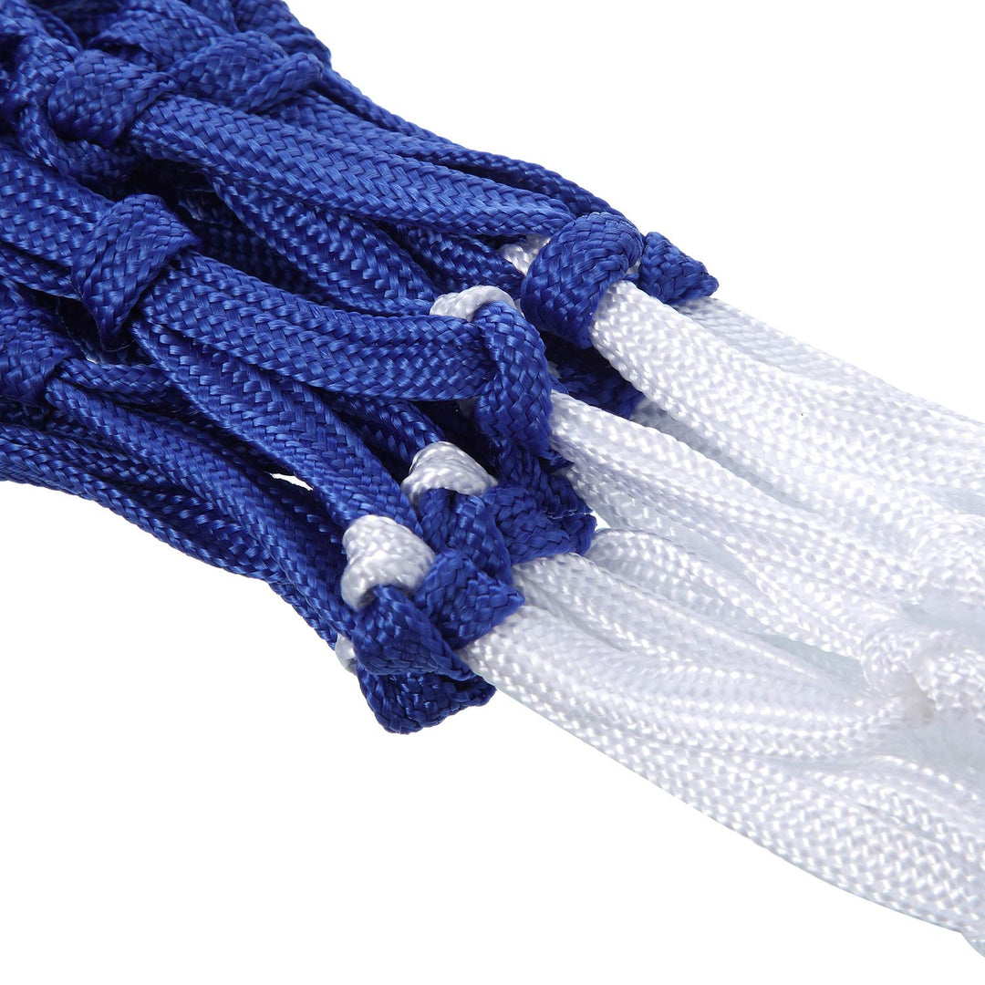 Heavy Duty Basketball Net Replacement All Weather Basketball Net Fits Standard Indoor or Outdoor, 12 Loop (Red, White, Blue)