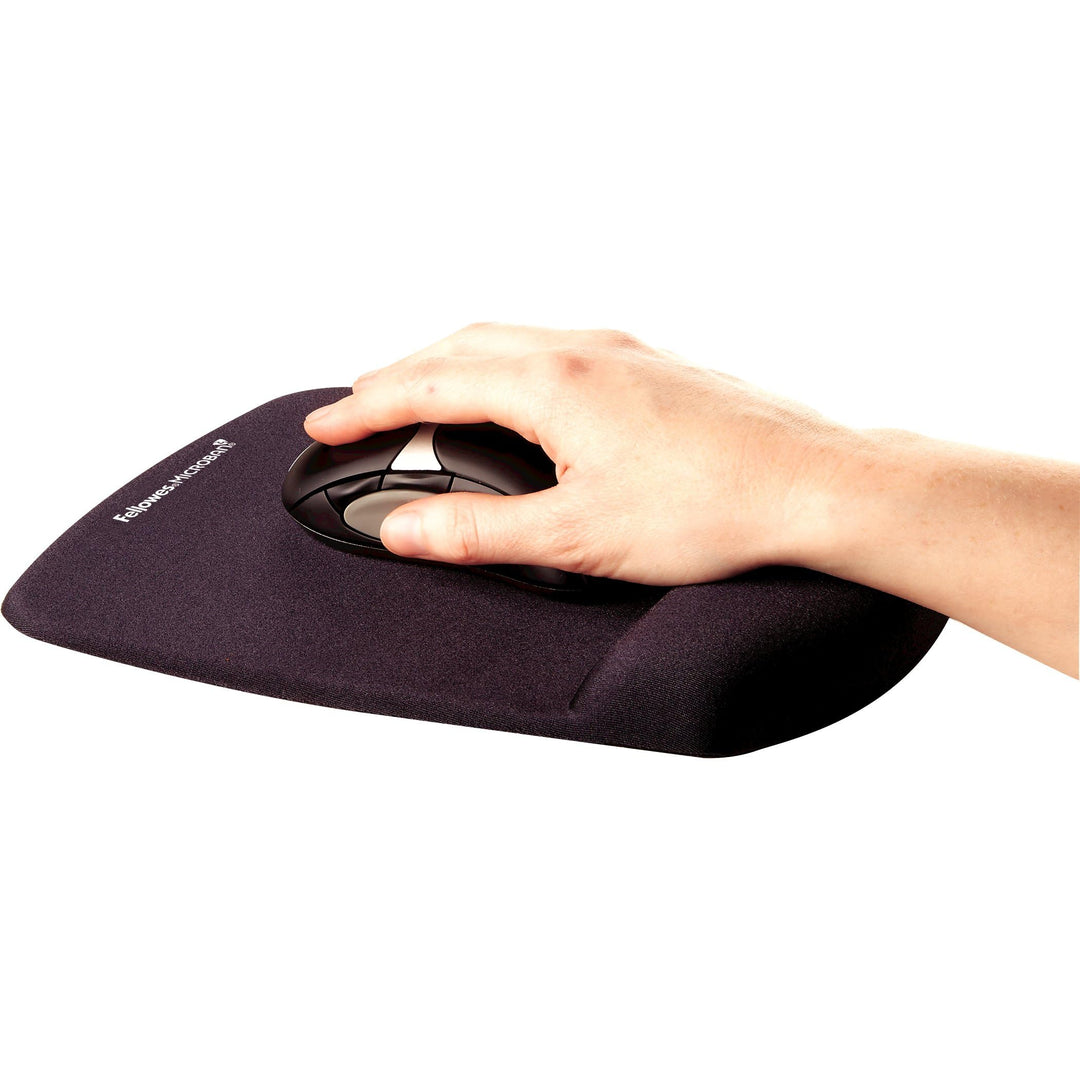 ® PlushTouch™ Mouse Pad With Wrist Rest, Black