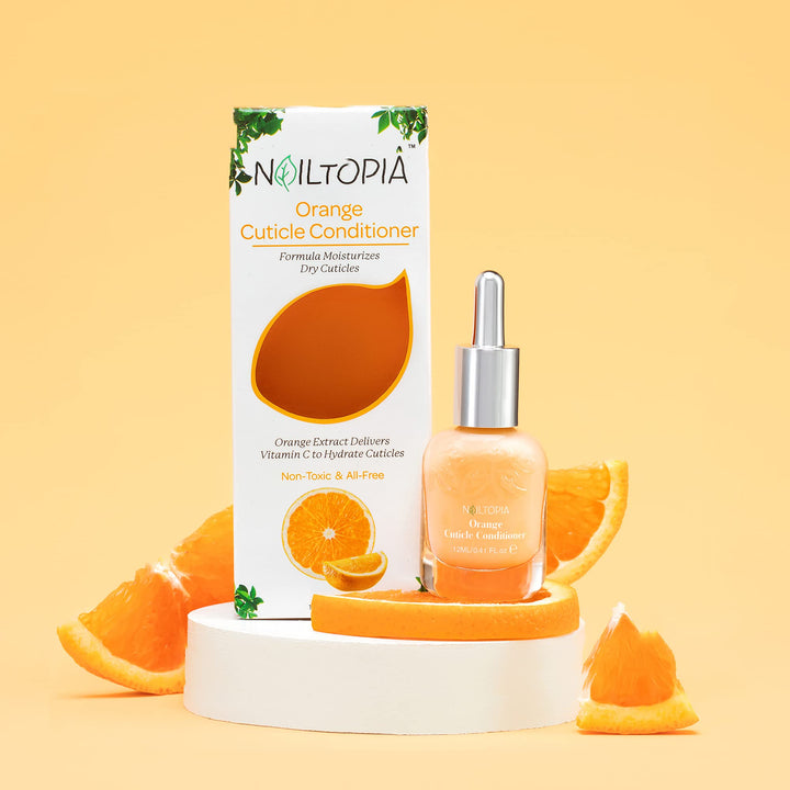 - Cuticle Conditioner - Plant-Based, Non Toxic, Bio-Sourced, Strengthening & Moisturizing Superfood Treatment with Vitamin C - Orange Extract (Clear) - 0.41 oz