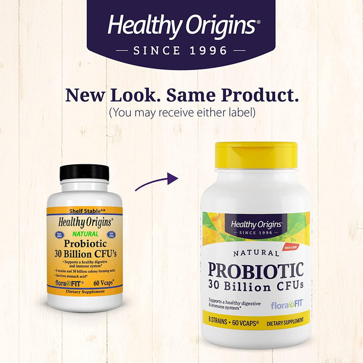 Probiotic 30 Billion CFUs - Shelf Stable Probiotics for Women and Men - Supports Gut Health - Probiotics for Digestive Health - 60 Veggie Capsules