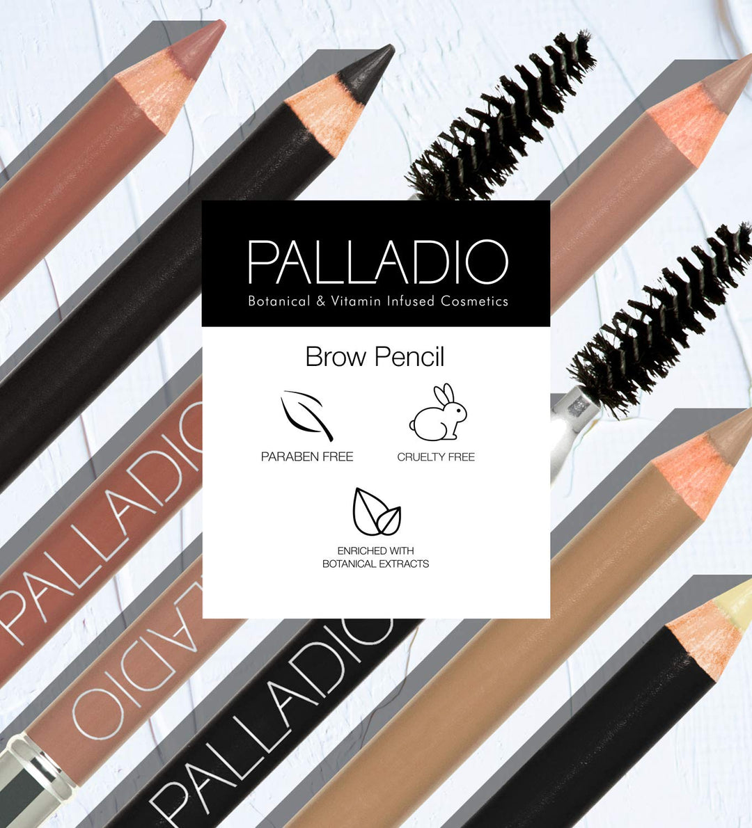 Beauty Brow Definer Pencil, Black Brown, Ultra Precise Twist-Up Eye Brow Pencil with Long-Staying Power, Spooley Brush Blends Color for Natural Finish, No Eyebrow Pencil Sharpener Required