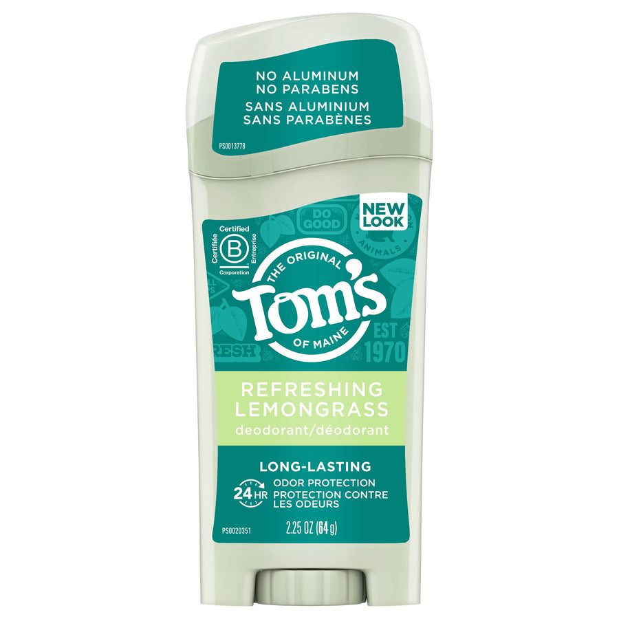 , Natural Long Lasting Aluminum Free Deodorant - Refreshing Lemongrass, 2.25 Ounce