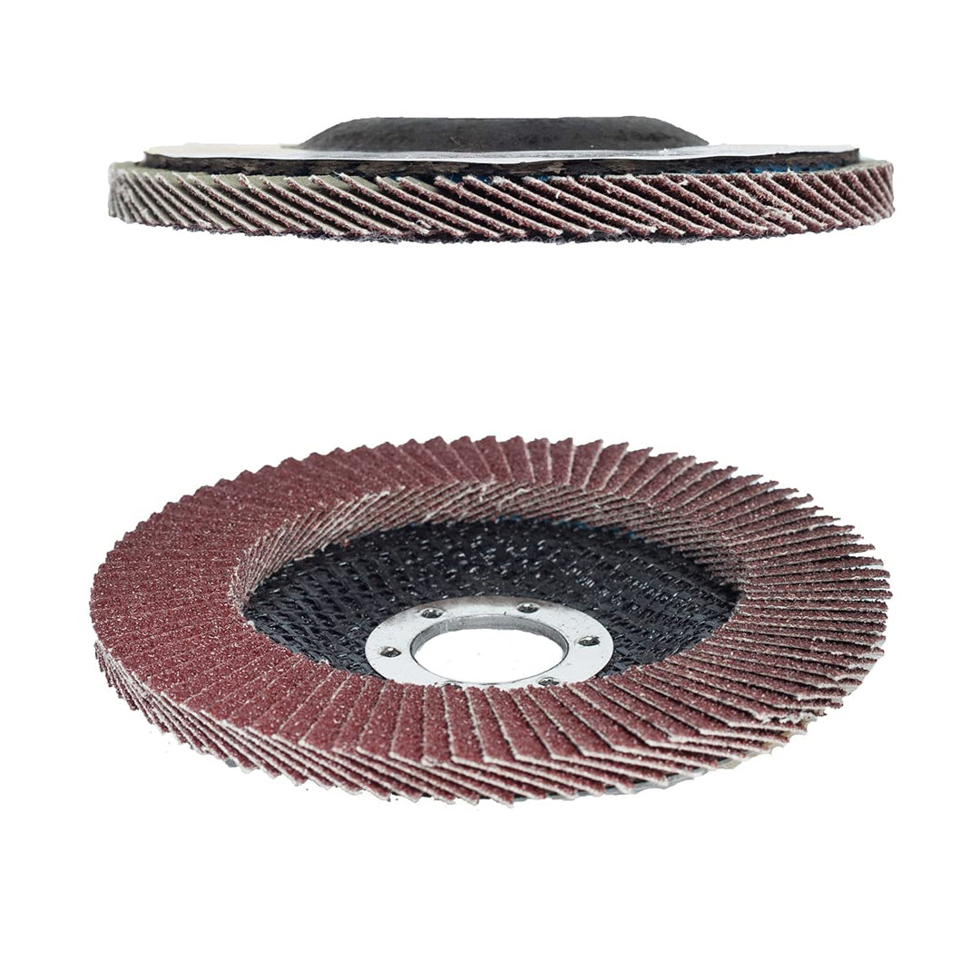 Flap Disc 4.5 x 7/8(115mm)10 Pack 80 Grit Fiber Glass Wheel Bevel Type 27 Aluminum Oxide Abrasive | Sanding Disc