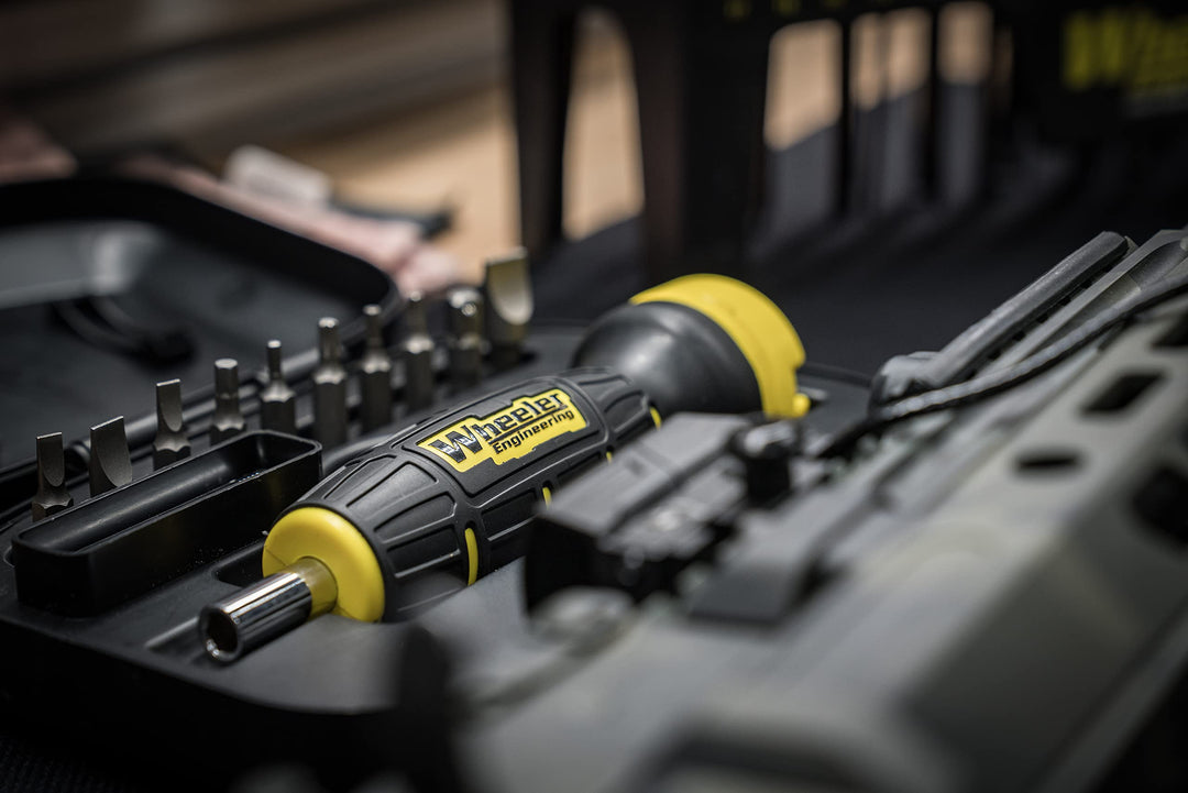 Digital Firearms Accurizing Torque Wrench with Interchangeable Bits and LCD Display for Firearm Maintenance and Gunsmithing