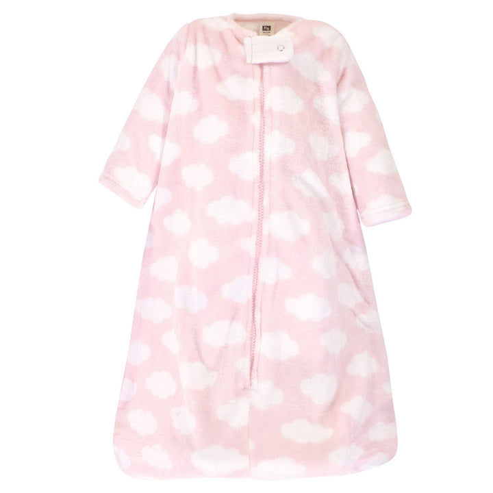 Unisex Baby Plush Sleeping Bag, Sack, Blanket, Pink Clouds, 12-18 Months