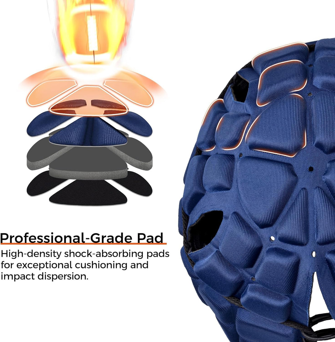 Soft Shell Flag Football Helmet 7v7 Rugby Helmet Padded Headgear Soccer Goalie Goalkeeper Head Protector for Youth Adults