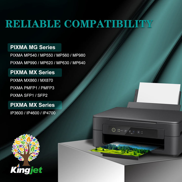Compatible for Canon 220 Black Ink Cartridge Replacement for PGI-220 PGI220 Work with PIXMA MP560 MP620 MP620B MP640 MP980 MP990 MX860 IP3600 IP4600 IP4700 Printer, 5 Pack for 220 XL Black Ink