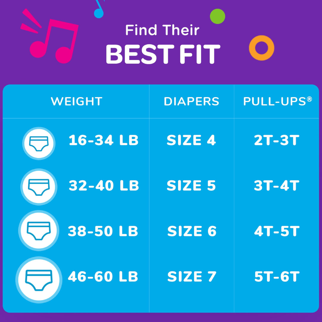 Boys' Potty Training Pants, Size 4T-5T Training Underwear (38-50 lbs), 74 Count