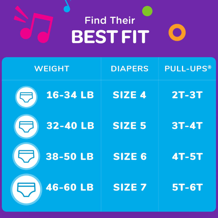 Boys' Potty Training Pants, Size 4T-5T Training Underwear (38-50 lbs), 74 Count