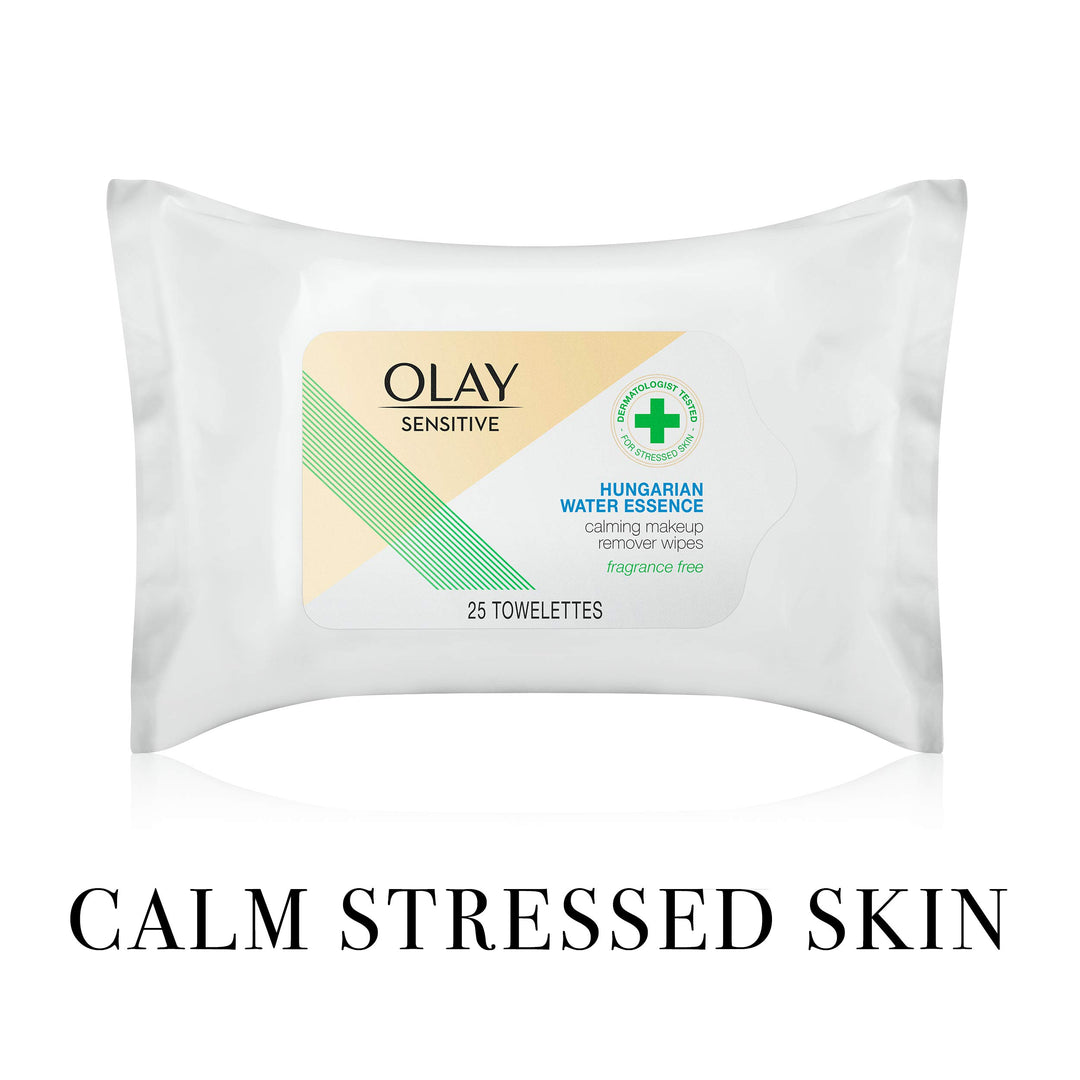 Sensitive Calming Make-Up Remover Wipes 25 Count Towelettes