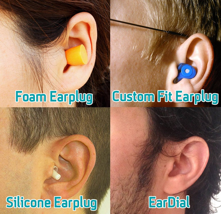 HiFi Earplugs - Invisible Hearing Protection for Concerts, Music Festivals, Musicians, Motorcycles and other Discreet Comfortable High Fidelity Noise Reduction. With Compact Case and App