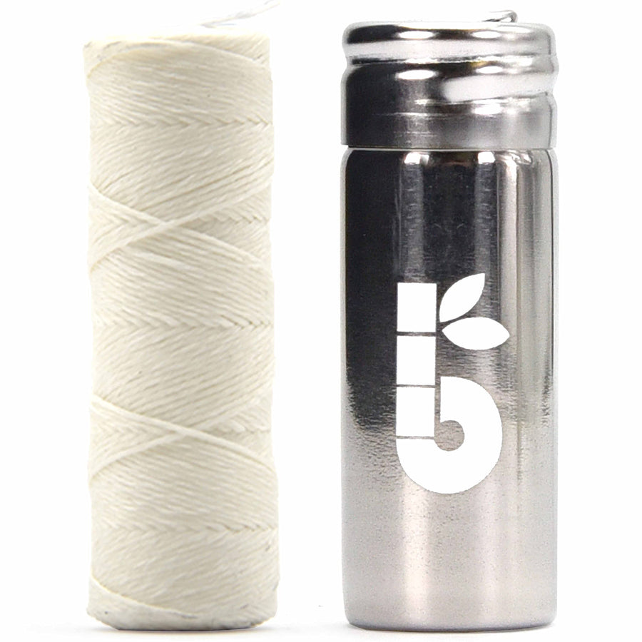 Refill Silk Dental Floss | Candelilla Wax Tooth Floss | Natural Dental Tape | Plastic Free Dental Floss | Eco Floss | Stainless Steel | Zero Waste Floss | Silk Floss | Mint | 2 x 55 Yards |