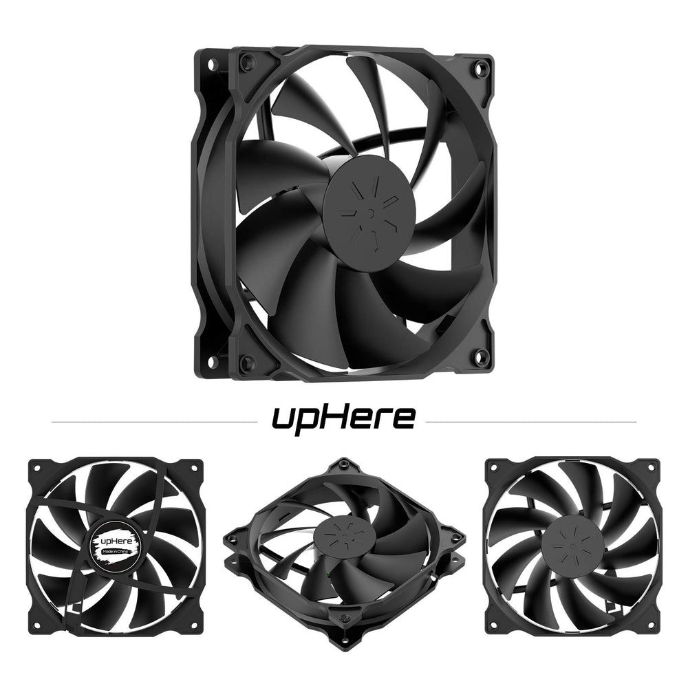120mm PC Case Fan,High Performance,Long Life for Fan for Computer Cases Cooling,3-Pack,12BK3-3
