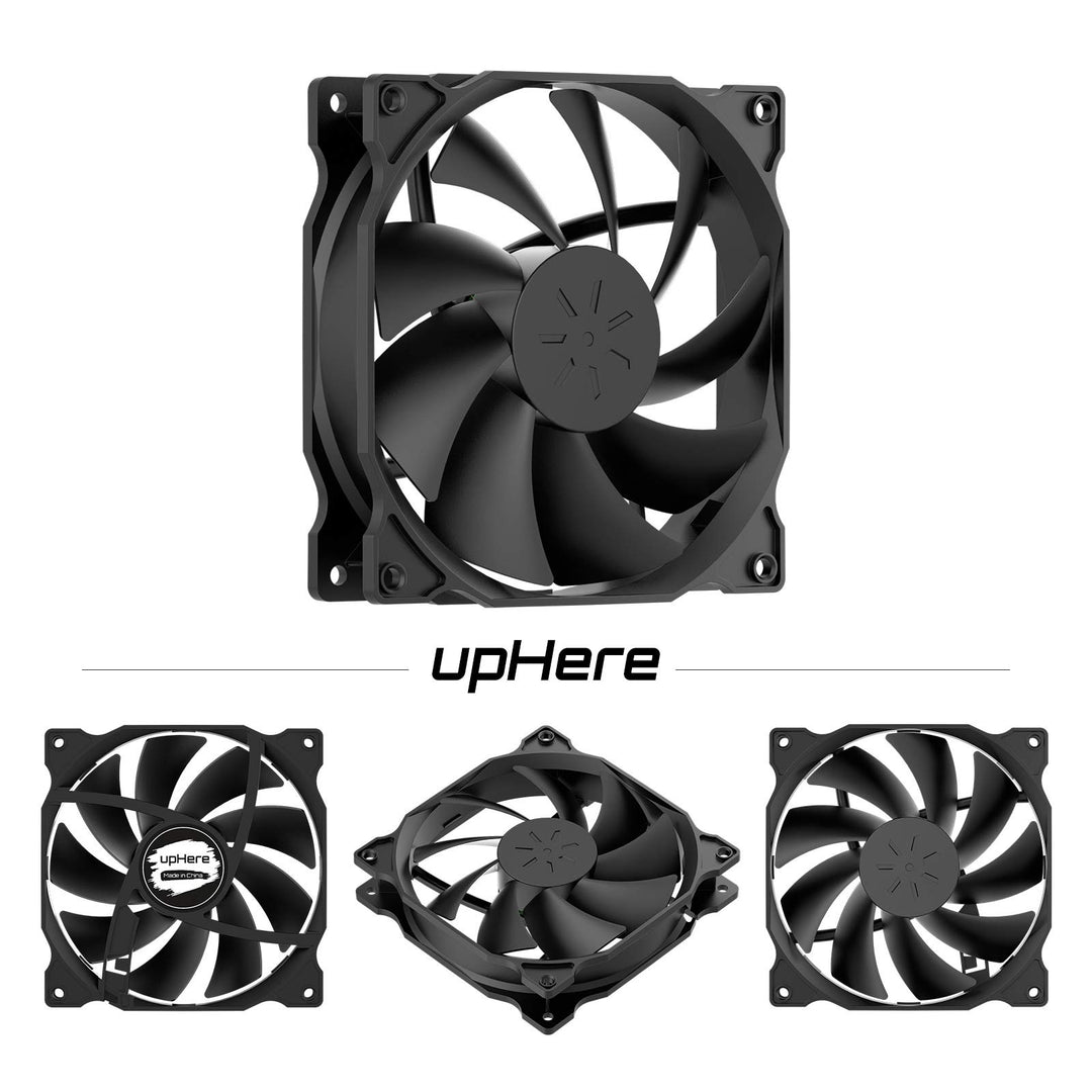 120mm PC Case Fan,High Performance,Long Life for Fan for Computer Cases Cooling,3-Pack,12BK3-3