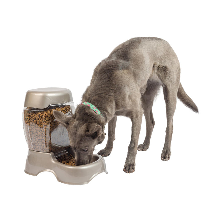 Pet Cafe Feeder Dog and Cat Feeder Pearl Tan, 12 lb, Made in USA