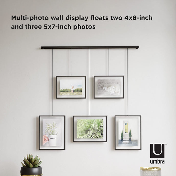 Exhibit Wall Frame with Metal Rod for Hanging-Rimless Design-Suitable for Living Room