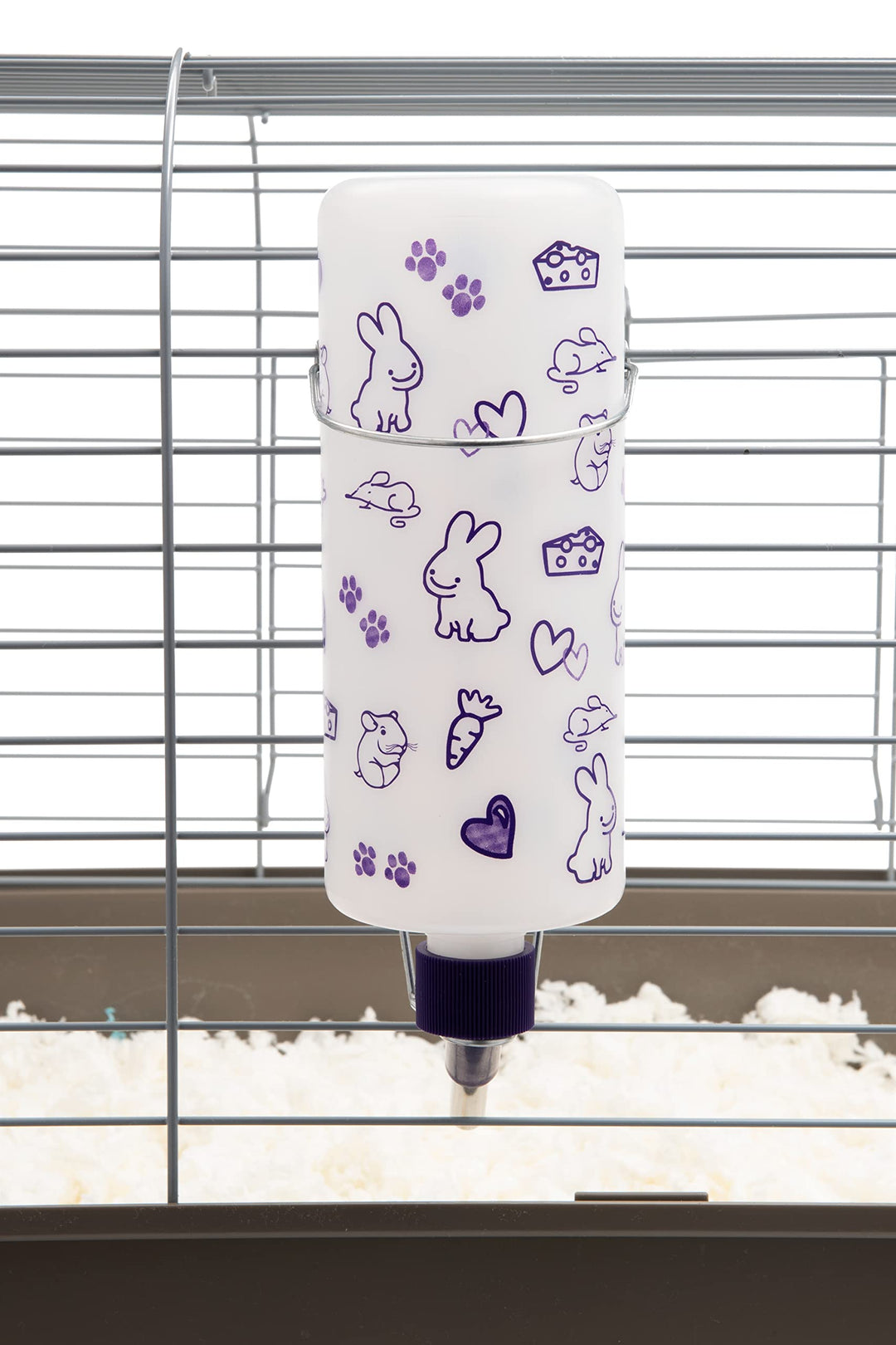 32oz Weather Resistant Water Bottles with Heavy Duty Mount for Rabbits and Ferrets (Rabbits)